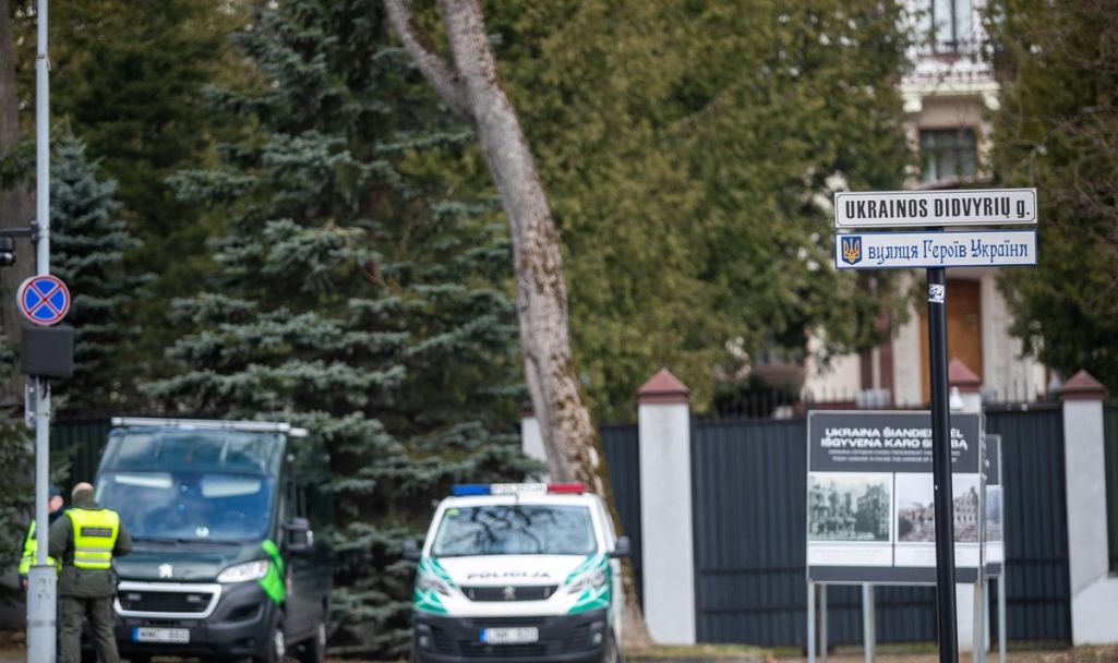 Вуліца, на якой адбылося здарэнне. (Фота: delfi.lt)