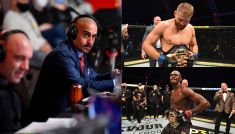 Jon Anik skomentuje pojedynek Błachowicz – Adesanya na UFC 259 (fot. Getty)