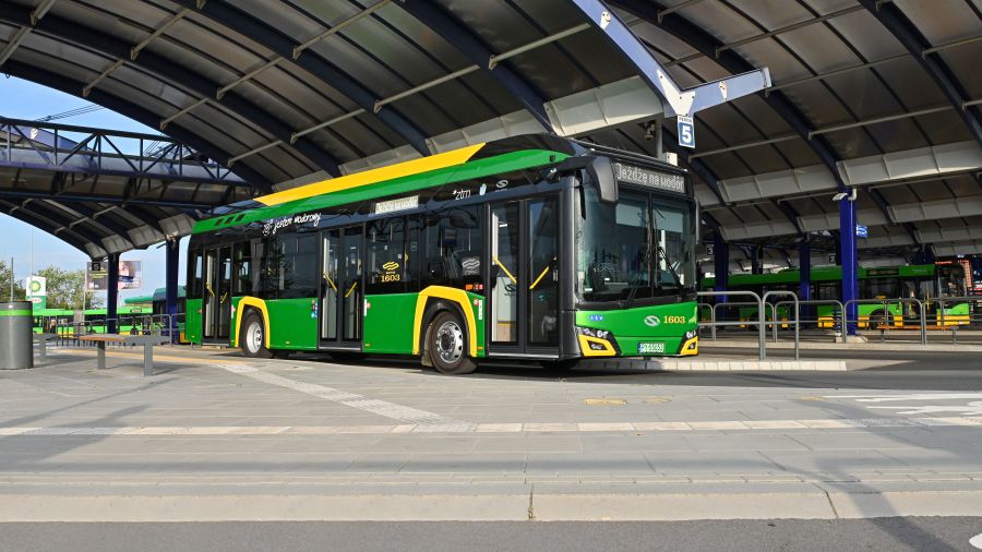 Poznań: nowe autobusy na wodór, MPK, autobusy wodorowe (fot. Solaris)