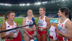 Polska sztafeta 4x200m ze złotem (Fot. TVP)