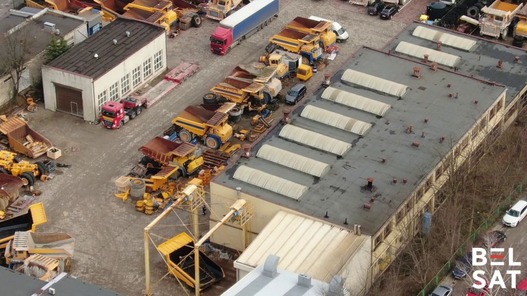 Тэхніка на складзе «Polmark» у Кельцэ, Польшча. 18 снежня 2024 года. Фота: Белсат