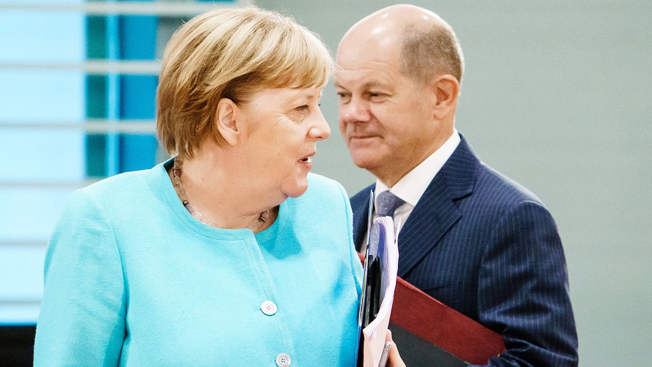 Jeśli SPD wygra wrześniowe wybory, następcą Angeli Merkel zostanie Olaf Scholz (fot. Clemens Bilan Pool/Getty Images)