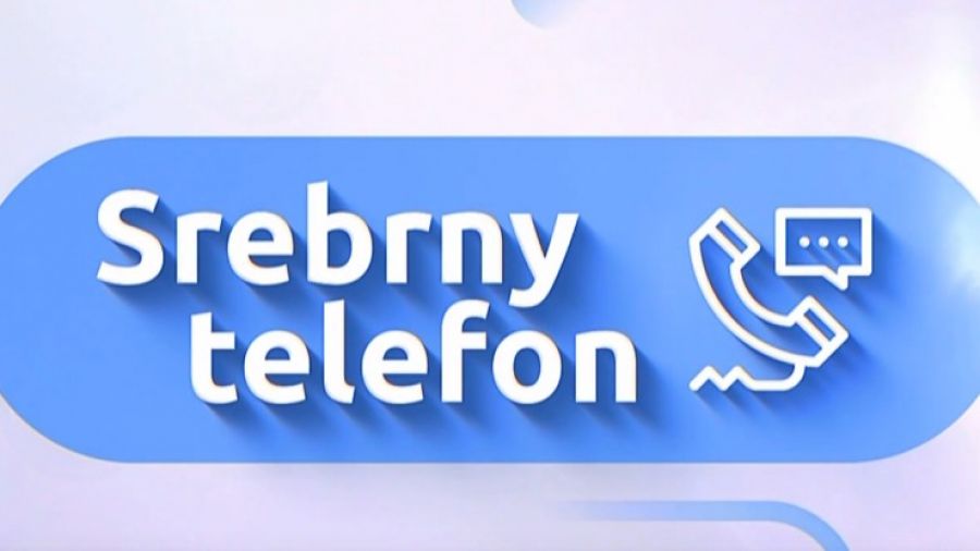 Srebrny telefon 