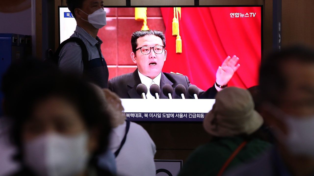 Przywódca reżimu północnokoreańskiego Kim Dzon Un (fot. Chung Sung-Jun/Getty Images)