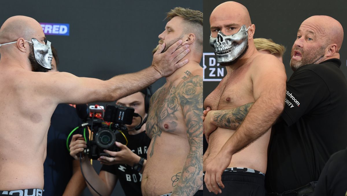 Alen Babić (fot. Getty) Spięcie podczas walki Alena Babicia z Markiem Bennettem (fot. Getty)