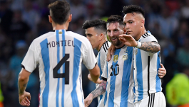 Gonzalo Montiel sięgnął w grudniu po mistrzostwo świata (fot. Getty Images)