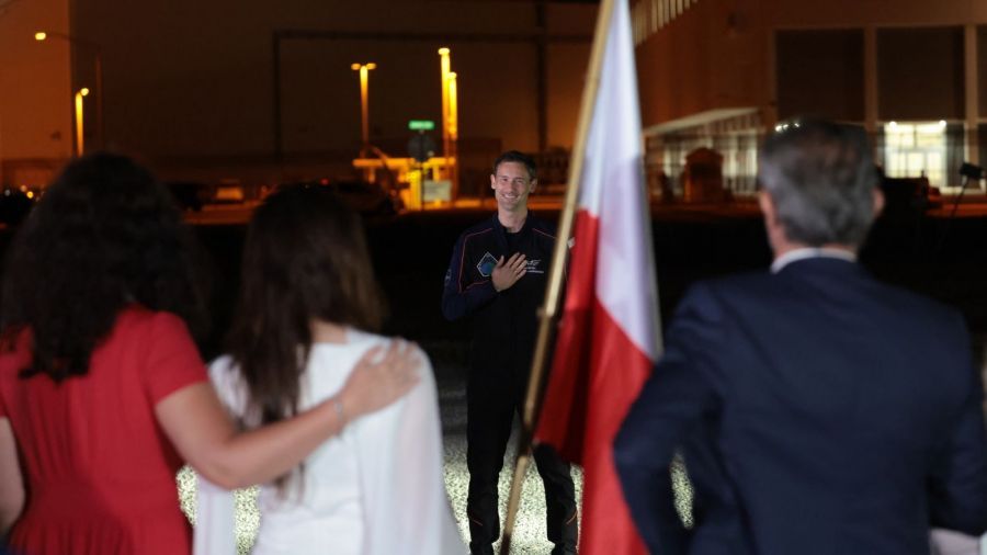 Sławosz Uznański-Wiśniewski leci na ISS. Fot. PAP/Leszek Szymański