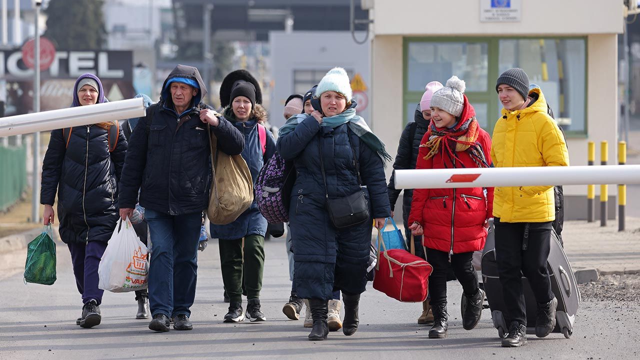 Uchodźcy z Ukrainy w Polsce (fot.  Sean Gallup/Getty Images)