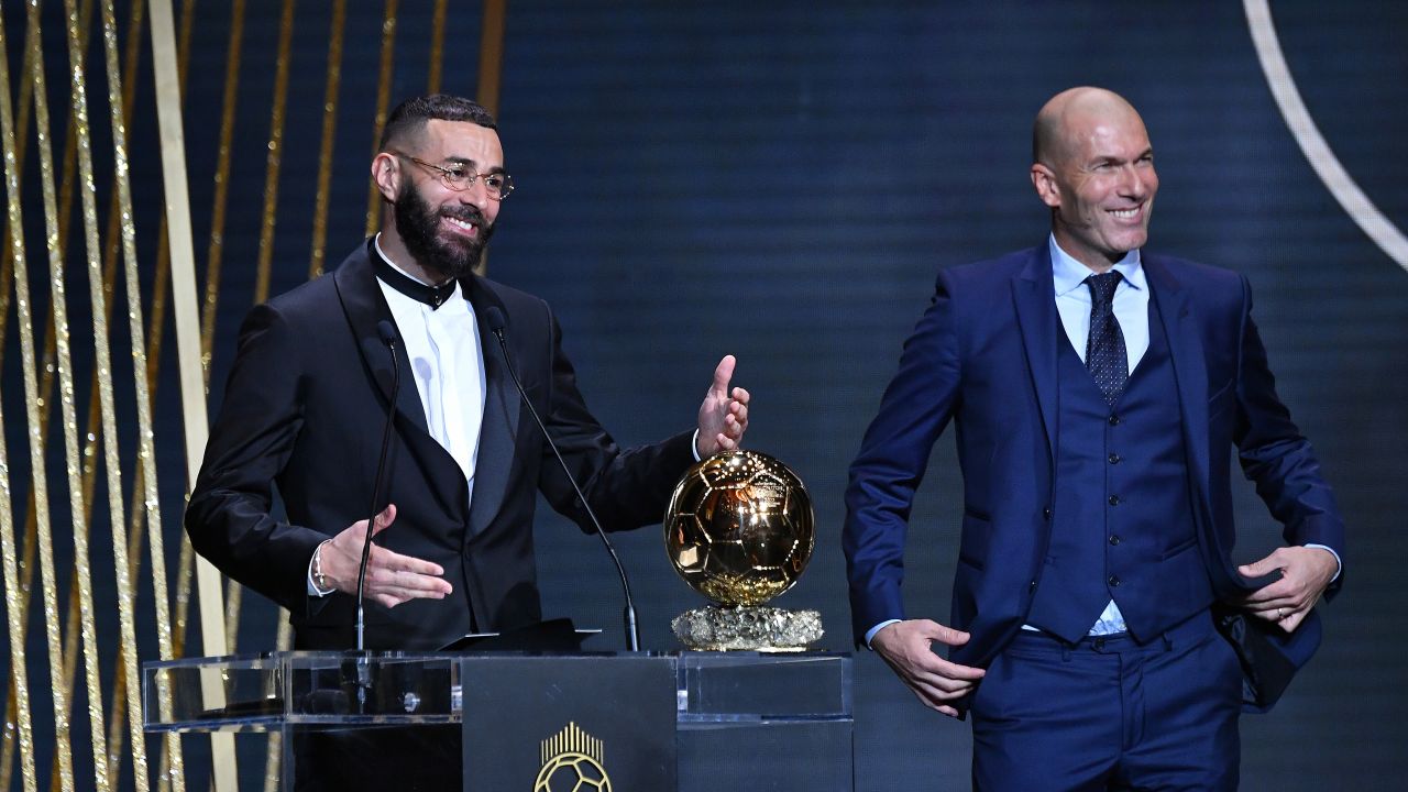 Karim Benzema i Zinedine Zidane (fot. Getty Images)