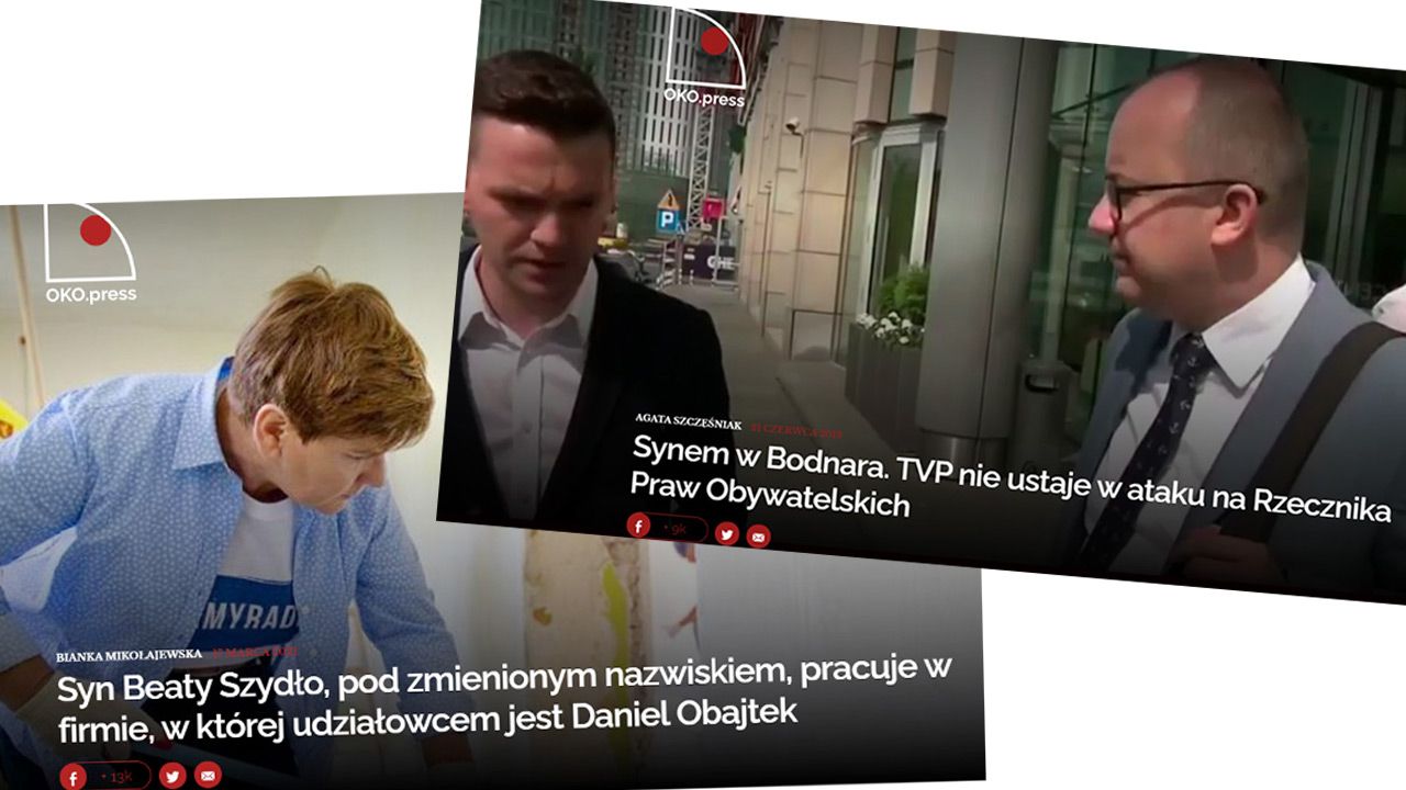 Podwojne Standardy Oko Press Nagonka Na Tymoteusza Szydlo Cenzura Na Rozboje Syna Bodnara Tvp Info