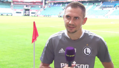 Artur Jędrzejczyk o meczu Flora - Legia (fot. TVP)