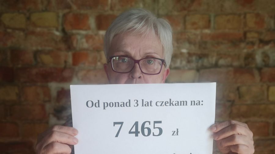 Poznańscy portierzy i portierki od 3 lat czekają na zaległe wypłaty (fot. OZZ Inicjatywa Pracownicza/Facebook)
