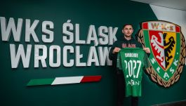 Damian Warchoł po dołączeniu do Śląska Wrocław (fot. slaskwroclaw.pl/