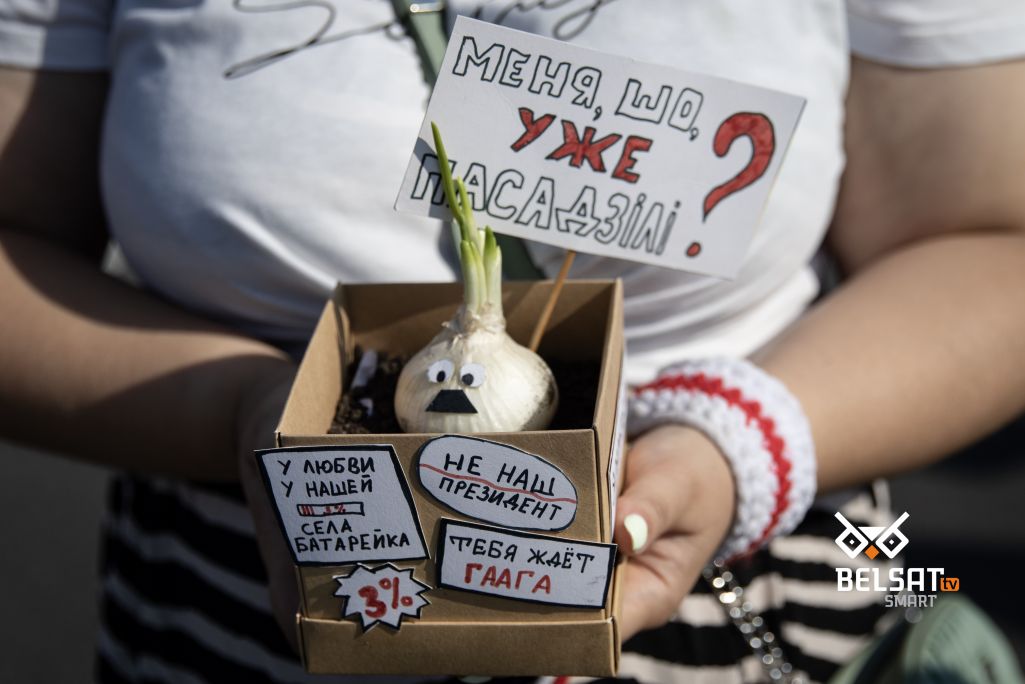 Акцыя пратэсту ў Менску, Беларусь. 30 жніўня 2020 года. (Фота: Аліса Ганчар / Белсат)