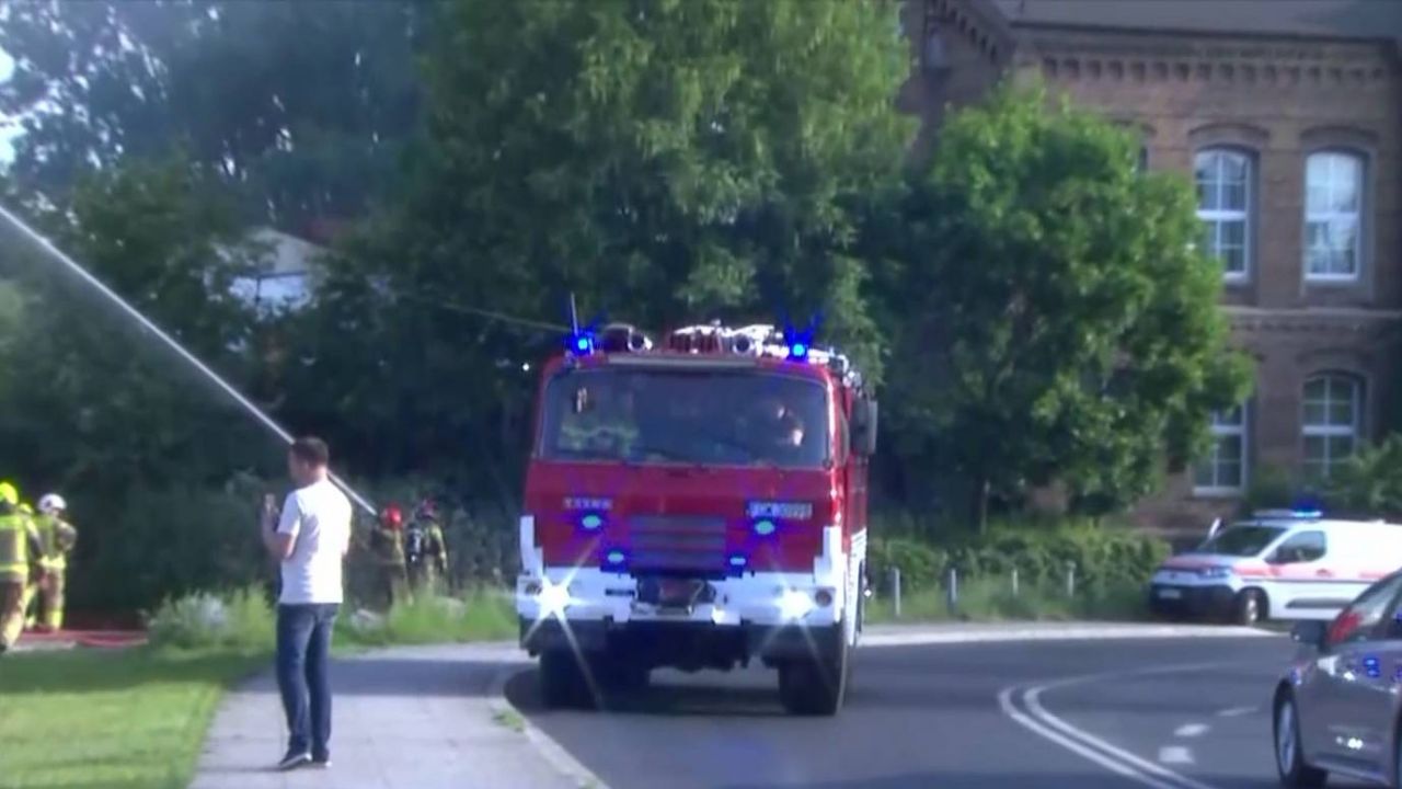 Pożar w parku trampolin w Gorzowie Wielkopolskim