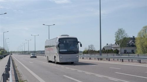  At the Polish-Belarusian border crossing in Terespol, Poland. Terespol, Poland. April 9, 2024. Photo: Mira Liaselishskaya / Belsat