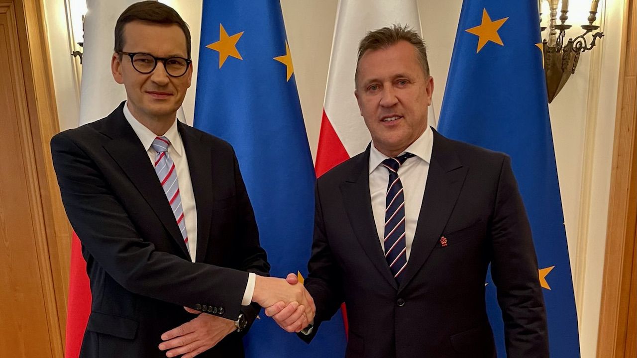 Mateusz Morawiecki i Cezary Kulesza (fot. tt/@Czarek_Kulesza) Mateusz Morawiecki i Cezary Kulesza (fot. tt/@Czarek_Kulesza)