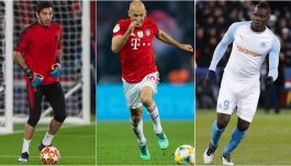 Gianluigi Buffon, Arjen Robben, Mario Balotelli (fot. Getty Images)