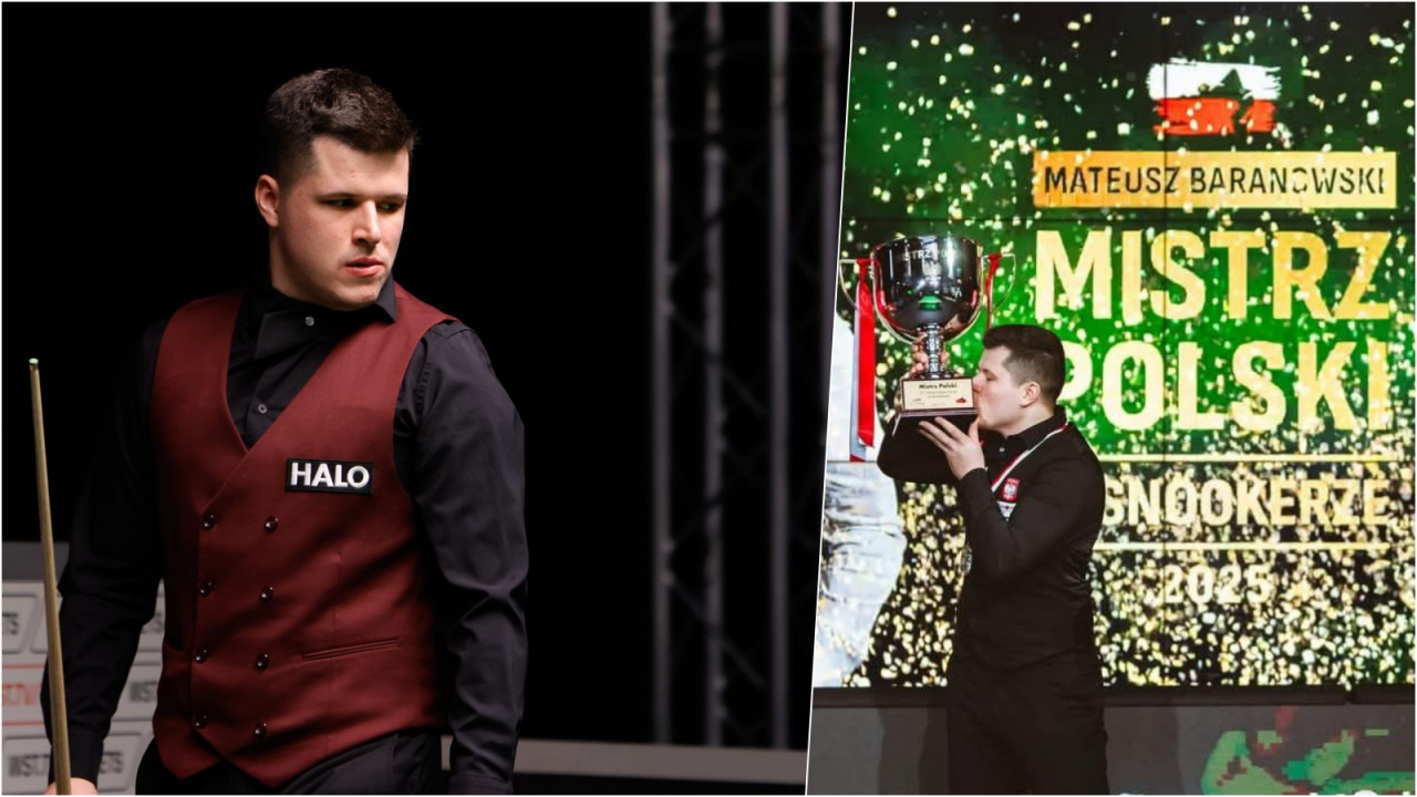 Mateusz Baranowski zagra w World Snooker Tour. "Popłakałem się jak dziecko" (fot. WST.TV/snooker.pl)