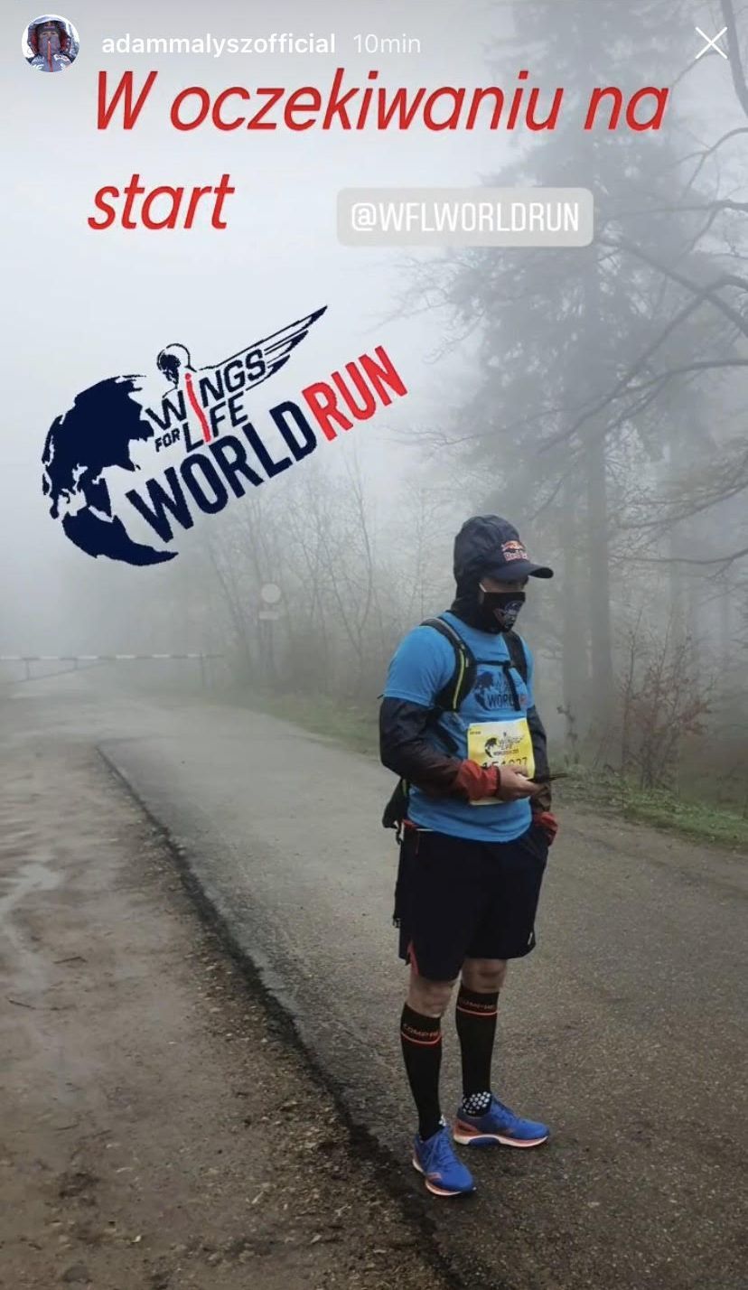 Adam Małysz gotowy do startu (Fot. Instagram)