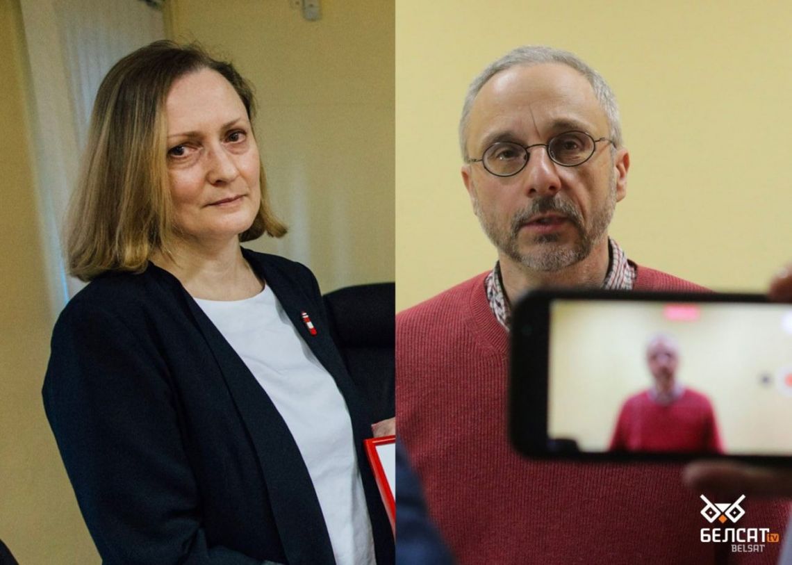 Іryna Leushyna and dzmitry Navazhylau. Collage: Belsat