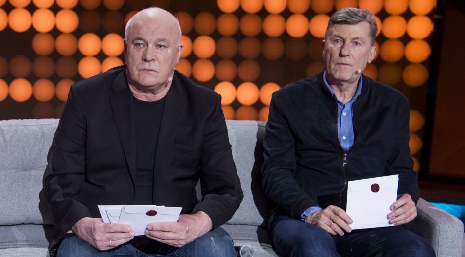 Ryszard Rynkowski wspominał swój pierwszy występ w „Szansie…”. Zażartował, że Jacek Cygan wyglądał wtedy jak Dawid Podsiadło (fot. TVP)