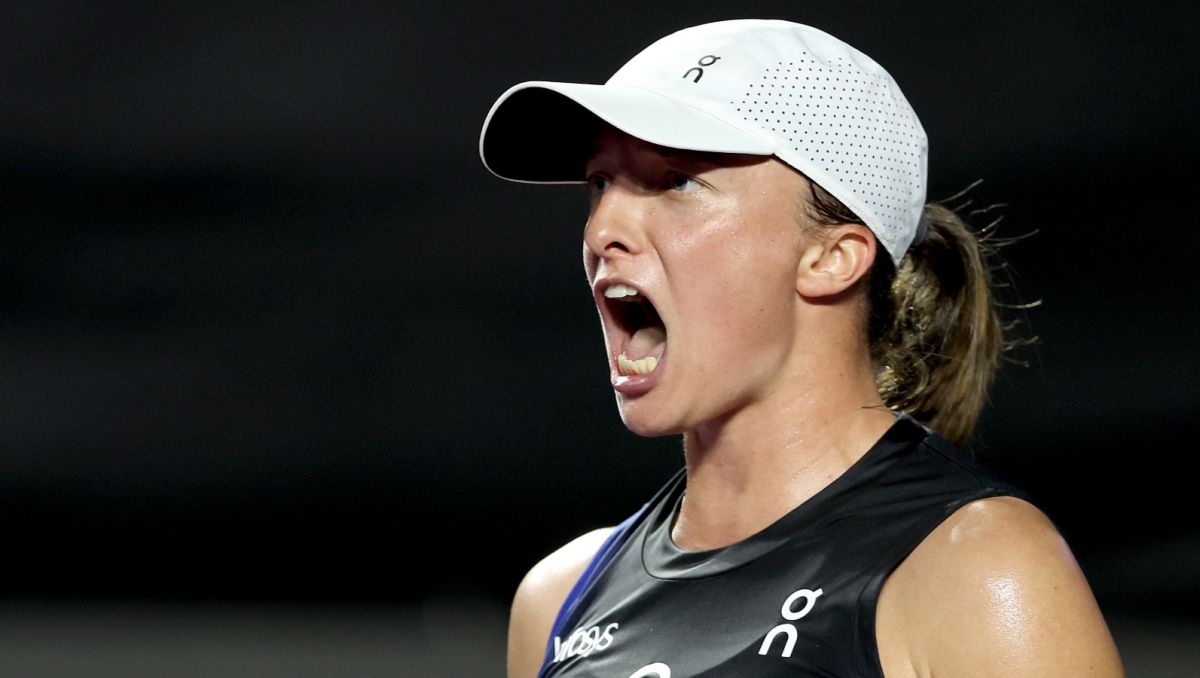 Iga Świątek po wielkim zwycięstwie z Aryną Sabalenką (fot. Getty). Iga Świątek po wielkim zwycięstwie z Aryną Sabalenką (fot. Getty).