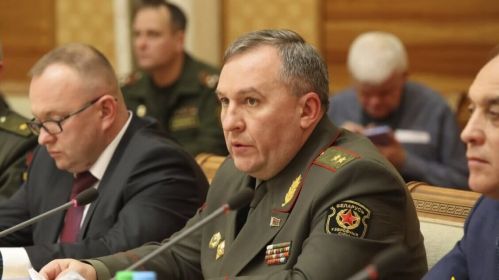 Міністр абароны Беларусі Віктар Хрэнін. Фота: Министерство обороны Республики Беларусь / Telegram