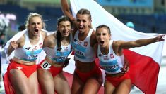 Klaudia Adamek przebiegła dwie sztafety w ciągu kilkunastu minut (fot. PAP/EPA)
