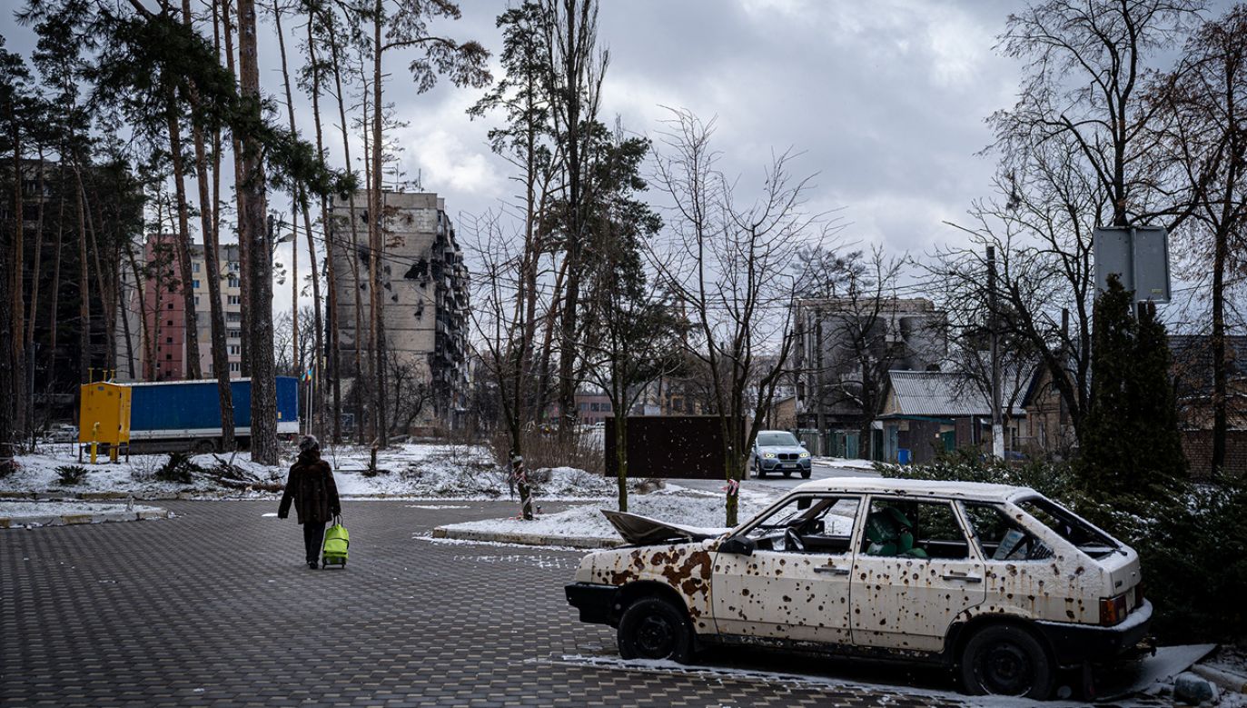Bohaterce reportażu udało się nam wydostać z Irpienia 12 marca ubiegłego roku (fot. Ignacio Marin Fernandez/Anadolu Agency via Getty Images)