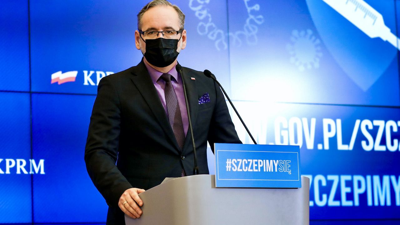 Transmisja - konferencja ministra zdrowia Adama Niedzielskiego o obostrzeniach (fot. Adam Guz/KPRM)