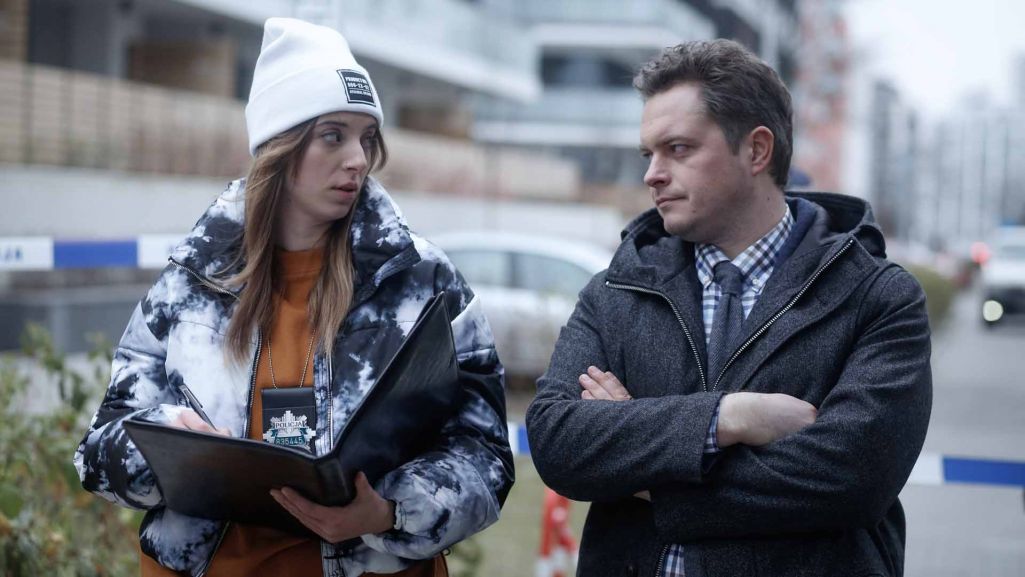 „Mandżaro” współpracował z nadkomisarzem Ludwikiem Bończykiem „Luizjaną” i podkomisarz Ulą Lubańską. Fot. Ola Grochowska/ Materiały prasowe TVP