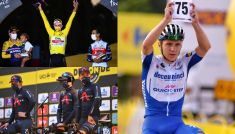 Tadej Pogacar, Remco Evenepoel, Michał Kwiatkowski (fot. Getty)