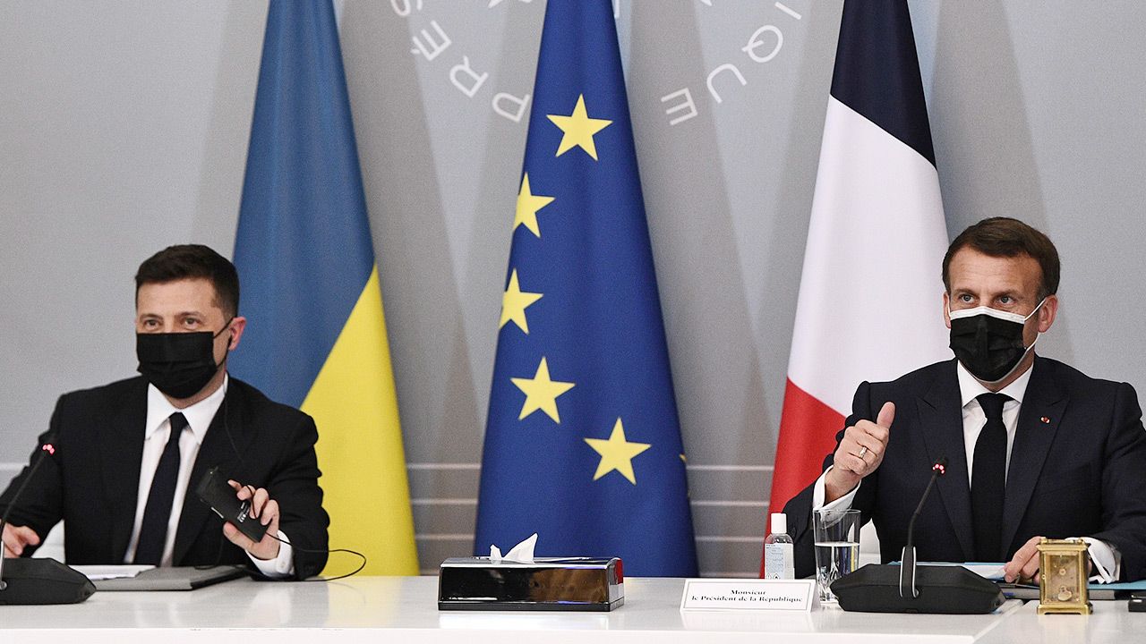 Rosja została wezwana do wycofania wojsk z ukraińskiej granicy (fot. PAP/EPA/ANNE-CHRISTINE POUJOULAT / POOL) Rosja została wezwana do wycofania wojsk z ukraińskiej granicy (fot. PAP/EPA/ANNE-CHRISTINE POUJOULAT / POOL)