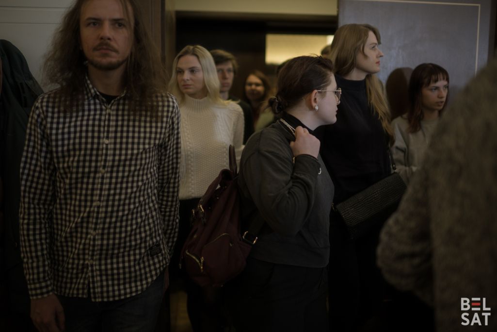 Вечар адкрыццё фестывалю беларускага кіно «Бульбамуві» ў Варшаве, Польшча. 24 лістапада 2023 года. (Фота: Карына Пашко / Белсат)