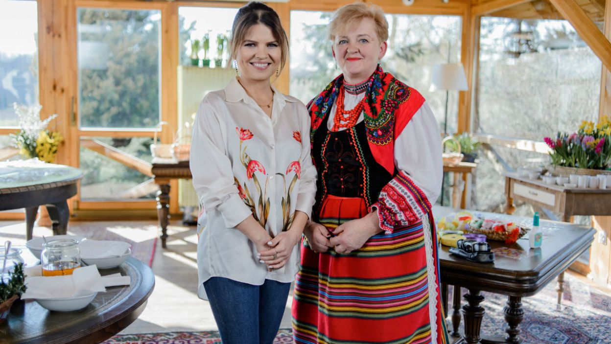 Pani Alina opowiedziała seniorom o podlaskich tradycjach (fot. TVP)