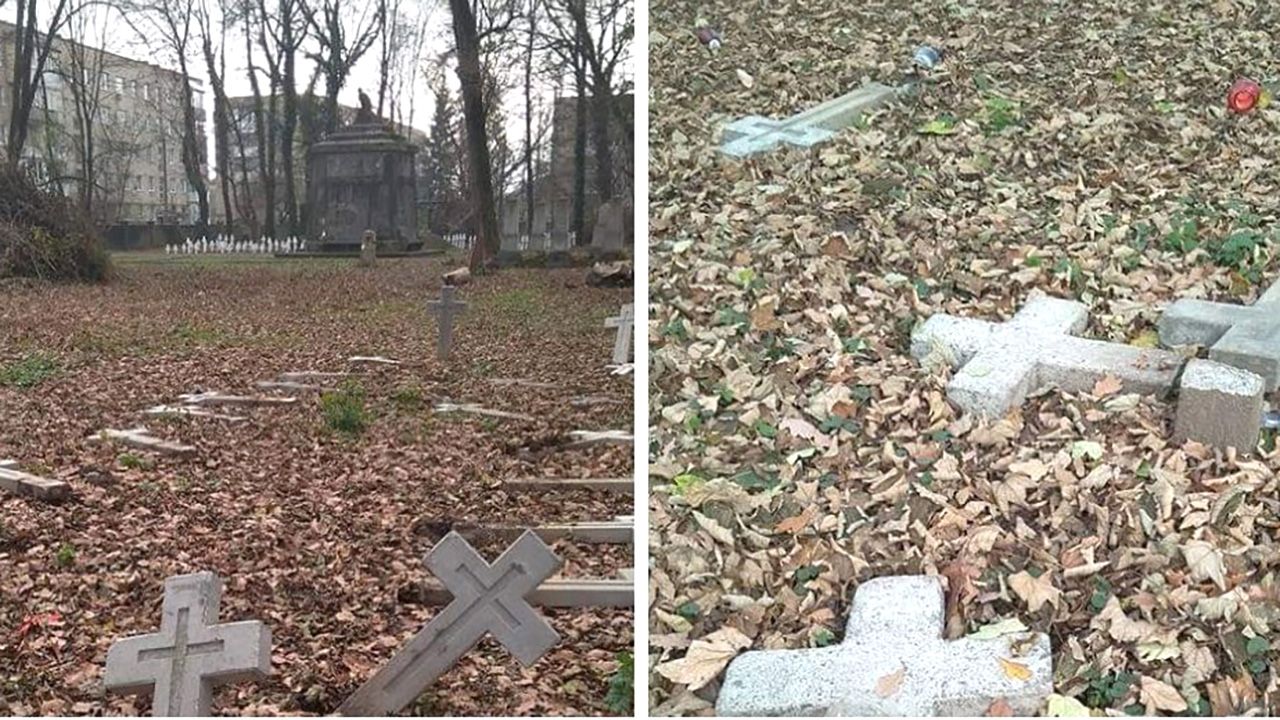 Zniszczona część cmentarza została odnowiona w związku ze 100-leciem niepodległości Polski (fot. TT/Komentator Niepoprawny Politycznie) Zniszczona część cmentarza została odnowiona w związku ze 100-leciem niepodległości Polski (fot. TT/Komentator Niepoprawny Politycznie)
