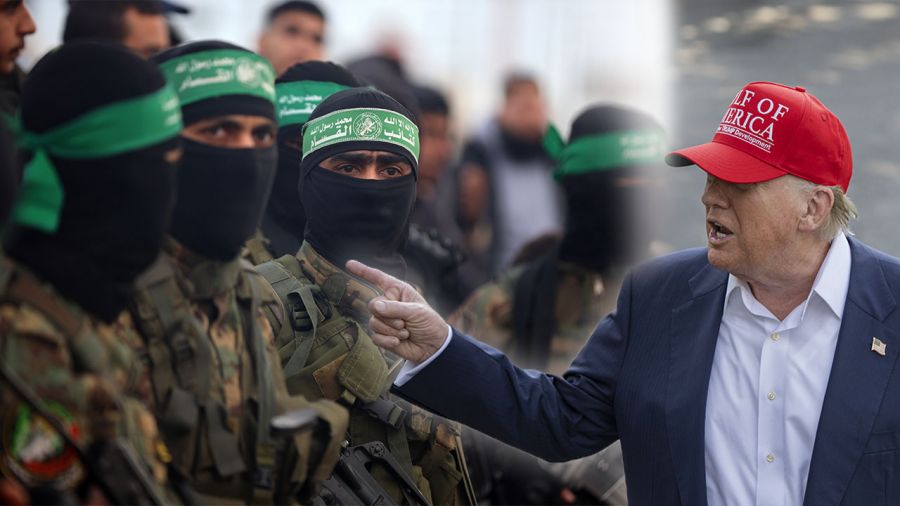 Trump z propozycją pokoju w Strefie Gazy (fot. Celal Gunes, Majdi Fathi/Getty Images)