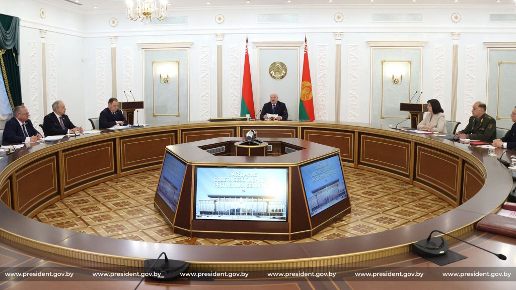 Паседжанне Савету бяспекі 18 чэрвеня 2024 года. (Фота: president.gov.by)