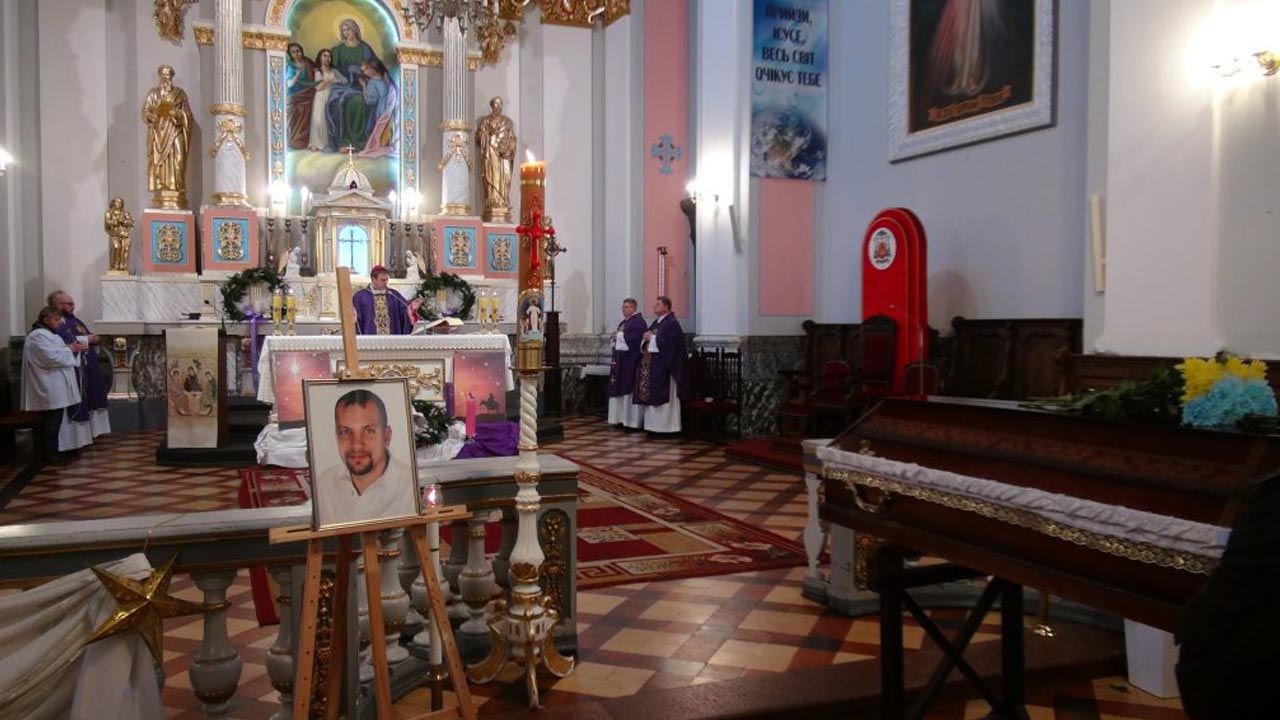 Pogrzeb Wiaczesława Kaurkina (fot. zozpu.org)