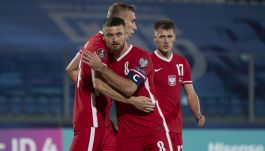 Karol Linetty, Adam Buksa i Damian Szymański (fot. Getty Images)