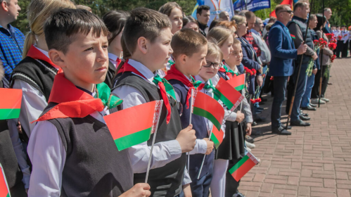 Лінейка на 1 верасня ў адной з беларускіх школаў