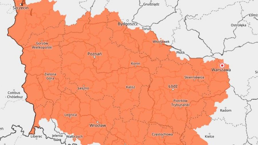 Upał w Wielkopolsce, upał, wysokie temperatury, ostrzeżenie, IMGW, alert, pogoda w Wielkopolsce (fot. IMGW)