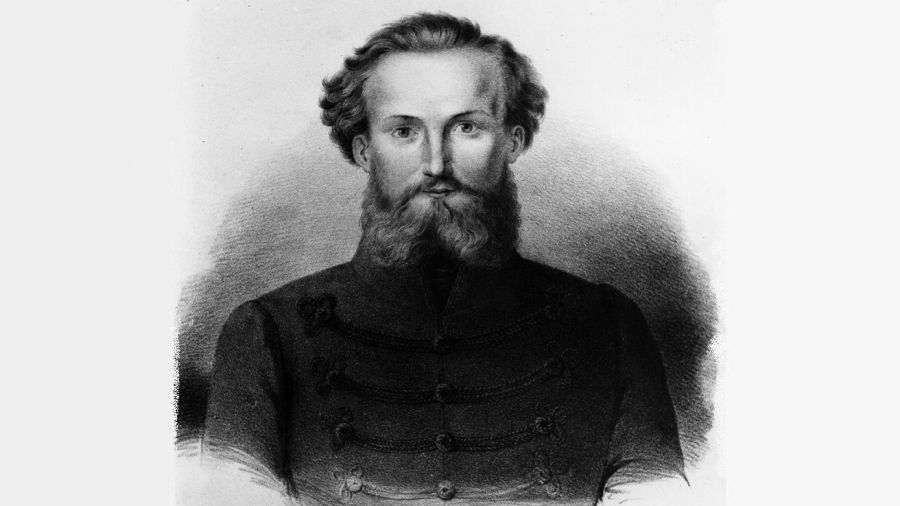 Grawerunek z około 1840 roku przedstawiający Ludwika Mierosławskiego (1814-1878) – pisarza, poetę i wynalazcę, generała i teoretyka wojskowości, działacza niepodległościowego, członka Towarzystwa Demokratycznego Polskiego, przywódcę dwóch powstań w Wielkopolsce w 1846  i w 1848 roku, pierwszy dyktator powstania styczniowego. Prapradziada Stanisława Dygata. Fot. Ullstein Bild/ via Getty Images