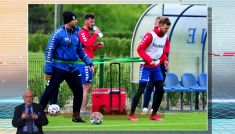 PKO Ekstraklasa wraca. Piłkarze trenują przed startem (fot. TVP)