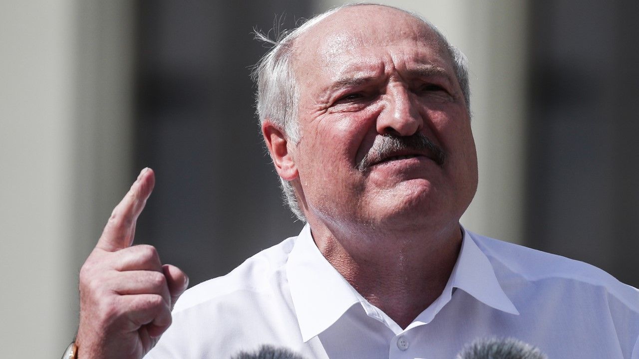 Alaksandr Łukaszenka umniejsza międzynarodową pomoc (fot. Valery Sharifulin\TASS via Getty Images) Alaksandr Łukaszenka umniejsza międzynarodową pomoc (fot. Valery Sharifulin\TASS via Getty Images)