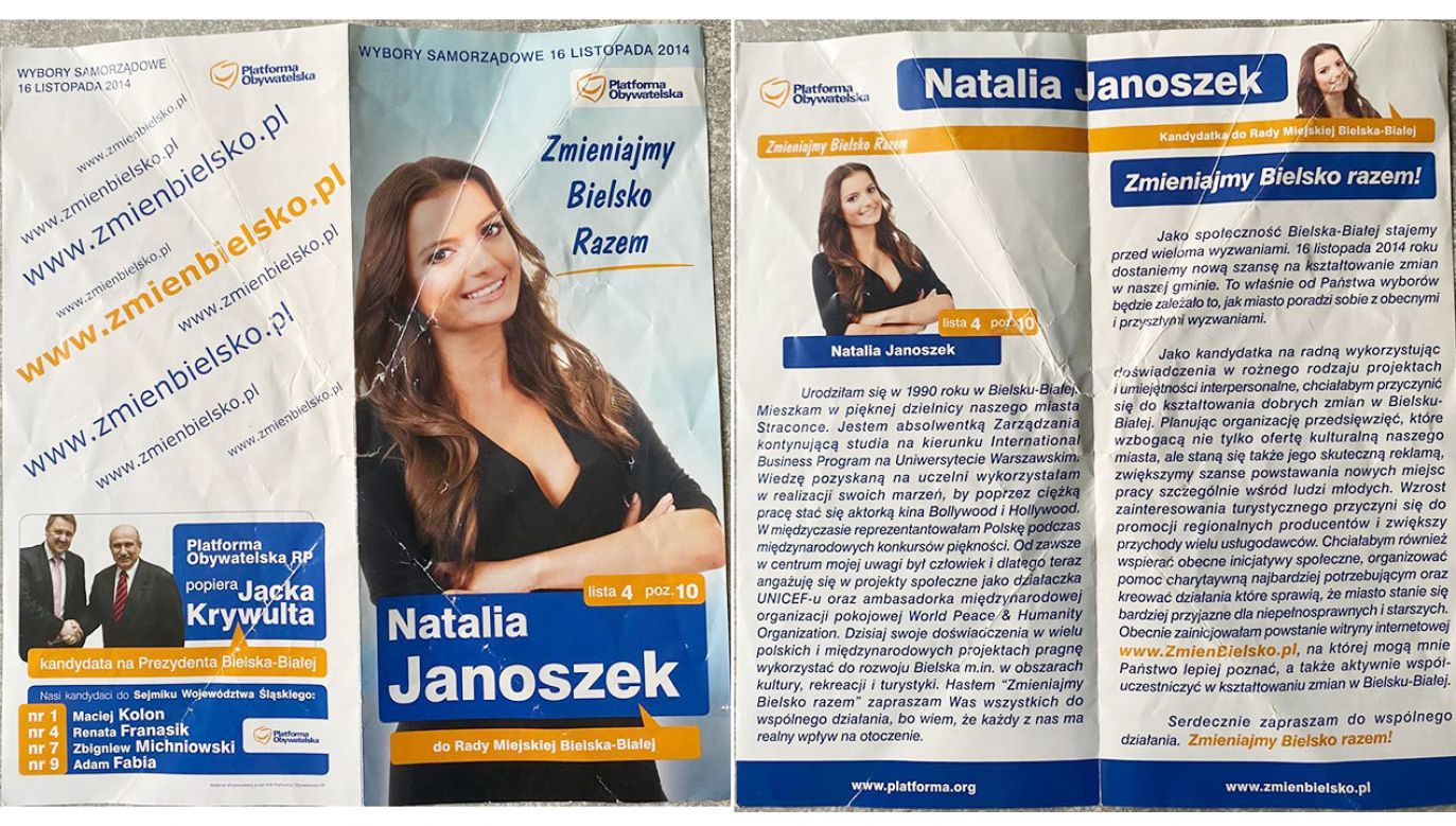 Janoszek w 2014 roku próbowała swoich sił w polityce (fot. mat. prasowe)