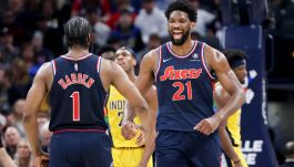 Joel Embiid dał popis w ostatnim meczu NBA (fot. Getty)