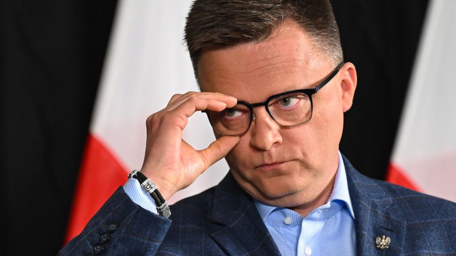 Szymon Hołownia was once seen as the man who could crack the dominance of Poland’s two main parties. Photo: PAP/Adam Warżawa