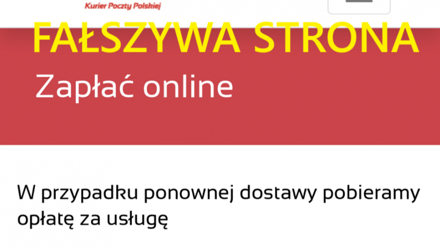 Oszustwo, Poczta Polska, SMS, niedostarczona paczka (fot. Poczta Polska)
